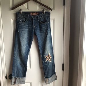 Lucky Brand “Sienna Tomboy Crop” Jeans